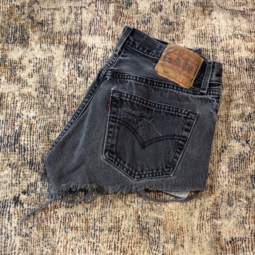 Levi's Black Jean Shorts for Women